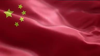 红色党政五星红旗背景元素视频的预览图